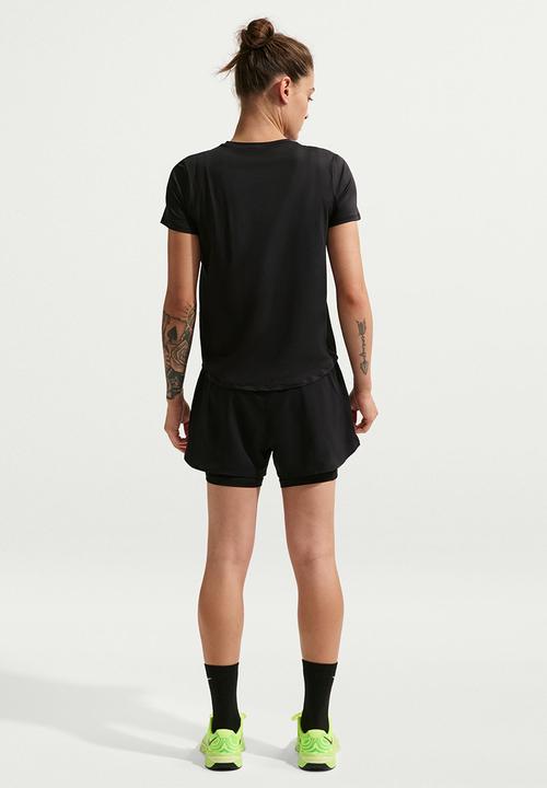 Nike - W Nk One Classic Df Ss Top - Black/White