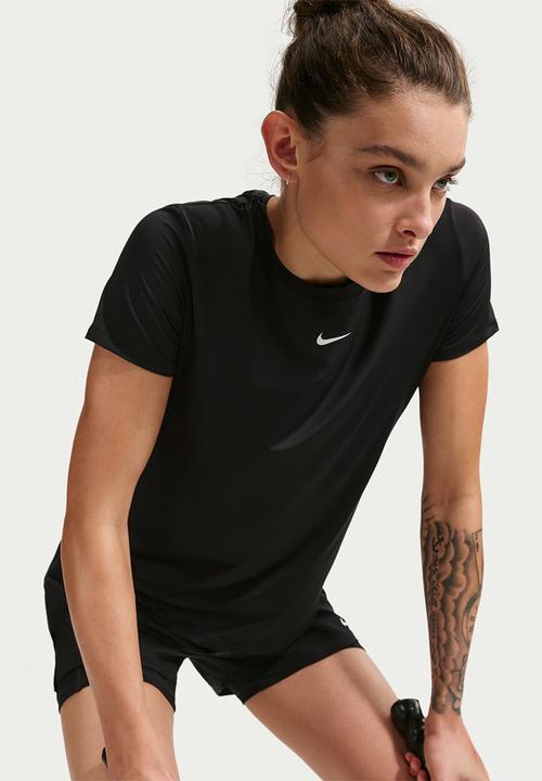 Nike - W Nk One Classic Df Ss Top - Black/White