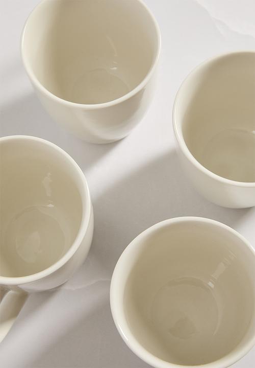 Excellent Houseware - 16 piece porcelain dinnerware set - White