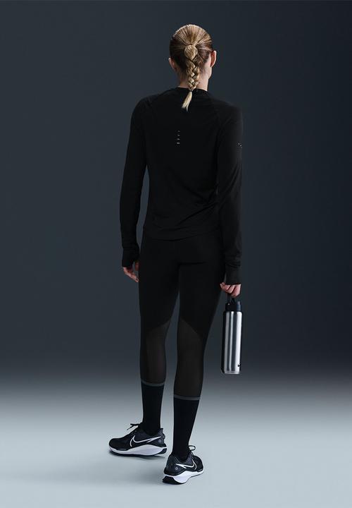 Nike - W Nk Swift Df Uv Ls Crw - Black/Reflective Silv