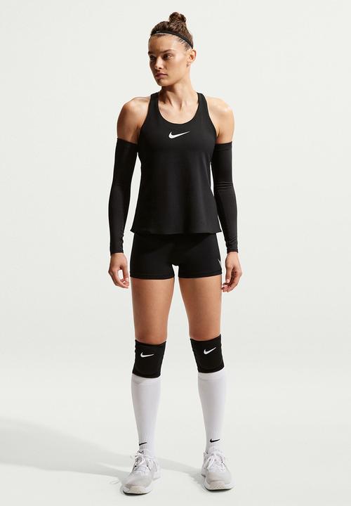 Nike - W Np 365 Mr 3In Short Tt Grx - Black/White/Metallic Silver