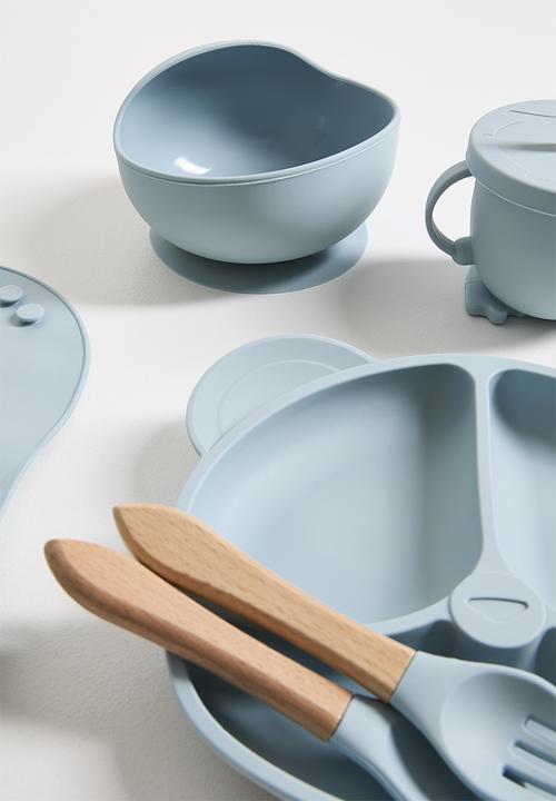 Pop Candy - Silicone dining set - blue
