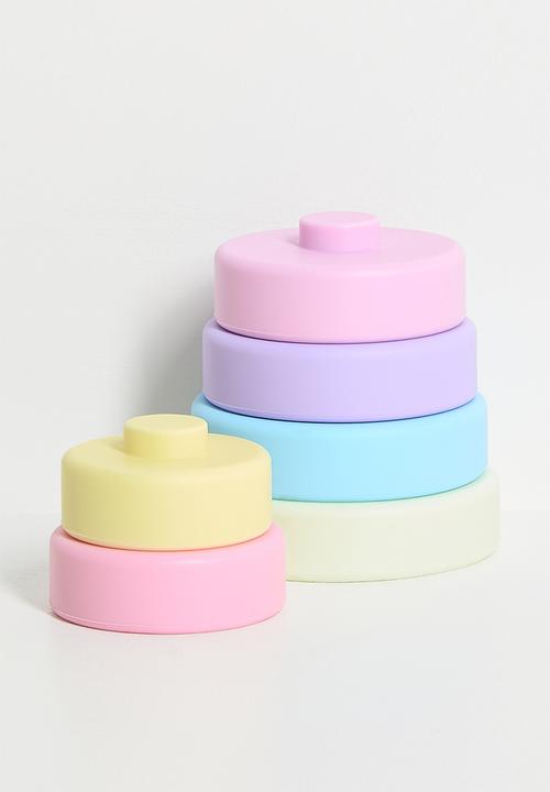 Pop Candy - Silicone stacking blocks - bright multi