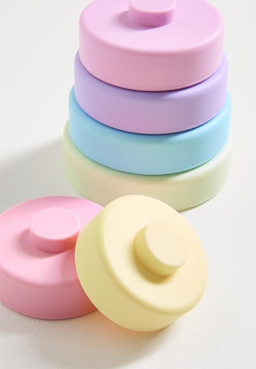 Pop Candy - Silicone stacking blocks - bright multi