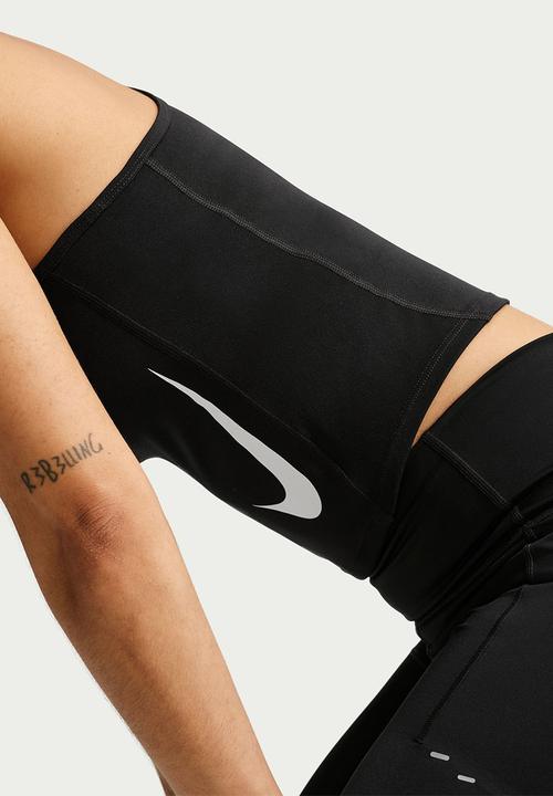 Nike - W Nk Tempo Swoosh Run Df Tank - Black/Reflective Silv/White