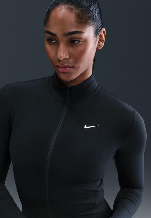 Nike - Nike One Fitted Women's Dri-Fit Full-Zip Jacket - Black/White