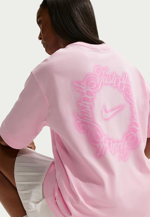 W Nsw Ss Tee Os Jdi Script - Pink Foam