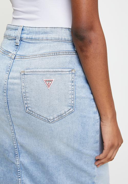 GUESS - Mila Denim Skirt - Lagoon Light