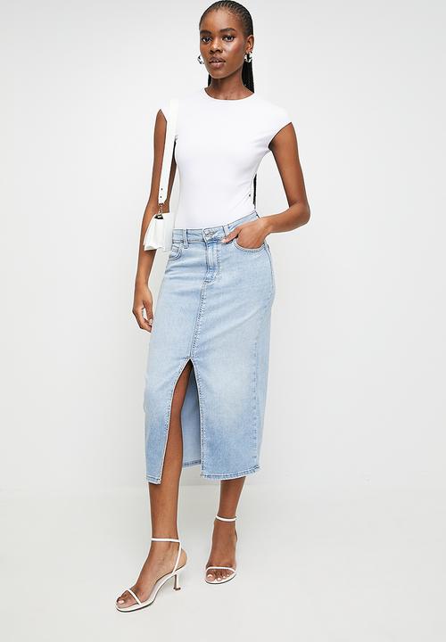 GUESS - Mila Denim Skirt - Lagoon Light