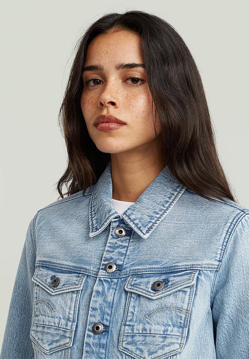 G-STAR - Pitched hem Slim jacket wmn - Sun faded cloudburst