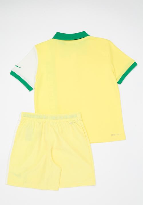 Nike - Nkn Nike Net Short Set - Soft Yellow