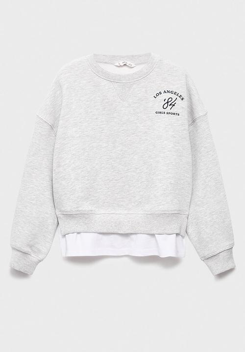 MANGO - Sweatshirt sports - light/pastel grey
