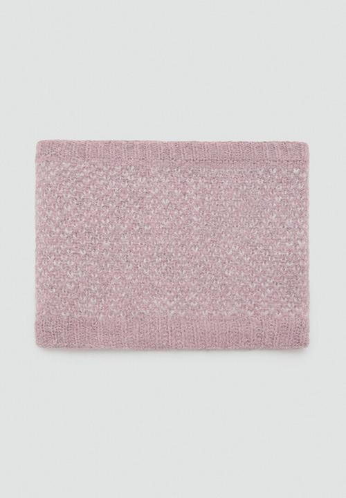 MANGO - Knit scarf - Light/Pastel Pink