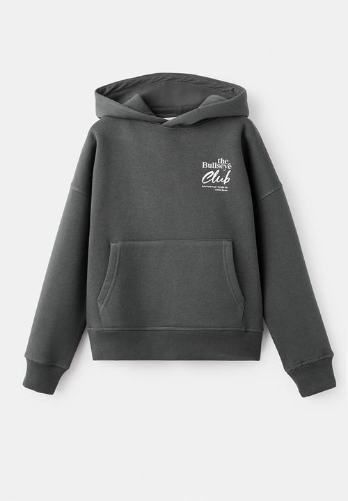 MANGO - Printed cotton sweatshirt - Charcoal