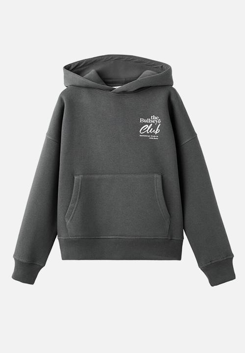 MANGO - Printed cotton sweatshirt - Charcoal