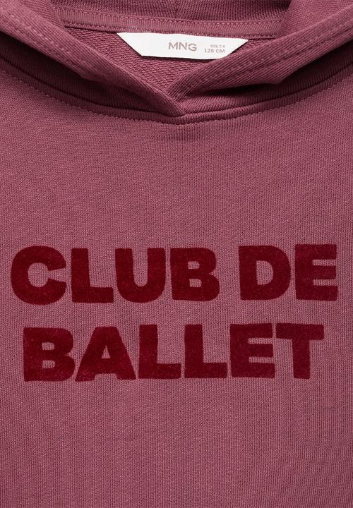 MANGO - Sweatshirt ballet - dark red