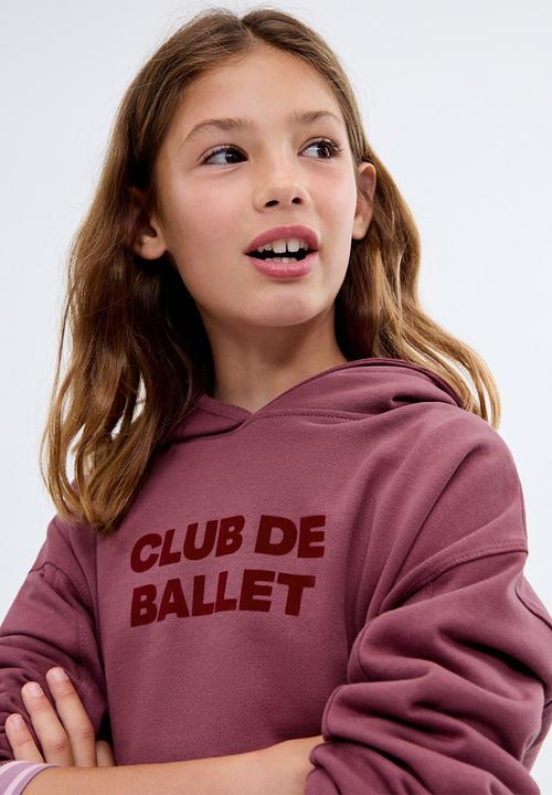 MANGO - Sweatshirt ballet - dark red
