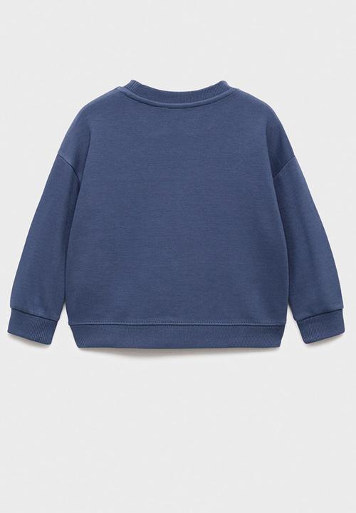 MANGO - Sweatshirt pique - dark blue