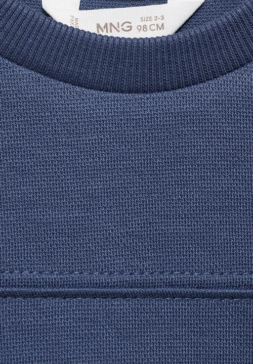 MANGO - Sweatshirt pique - dark blue