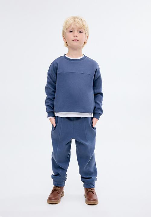 MANGO - Sweatshirt pique - dark blue