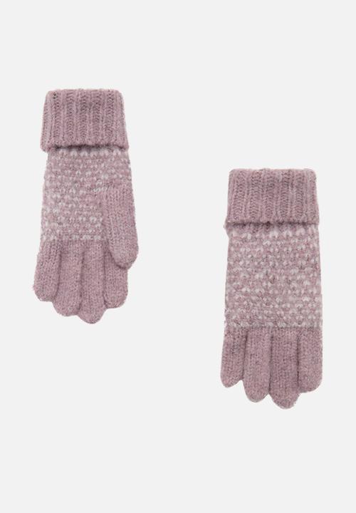 MANGO - Gloves OSLOPG - Light/Pastel Pink