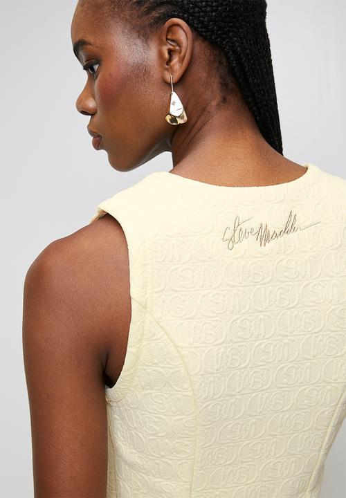 Steve Madden - Ladies hilton waistcoat - pale lemon