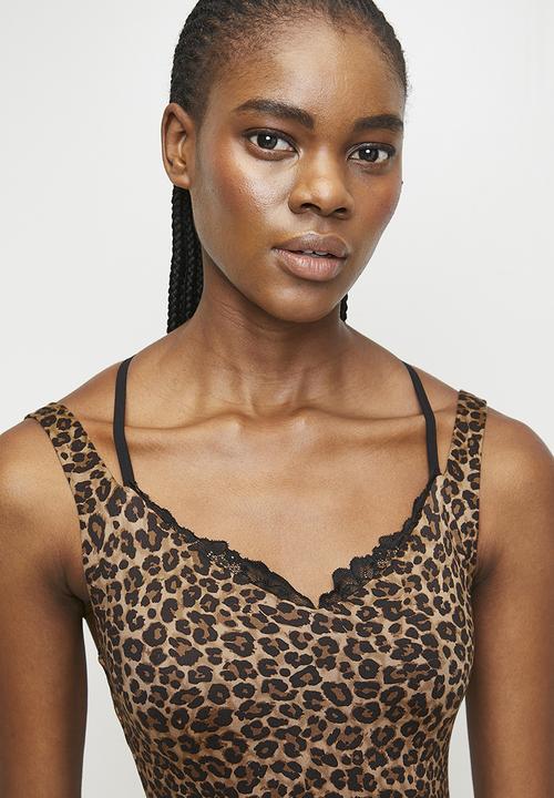 Easy Curves Shapewear - Animal thong bodysuit