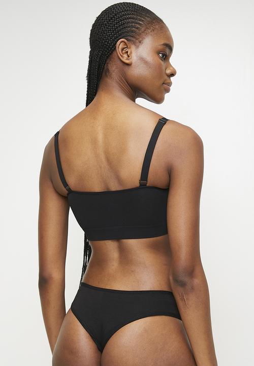 Easy Curves Shapewear - Bralette with lace - Black