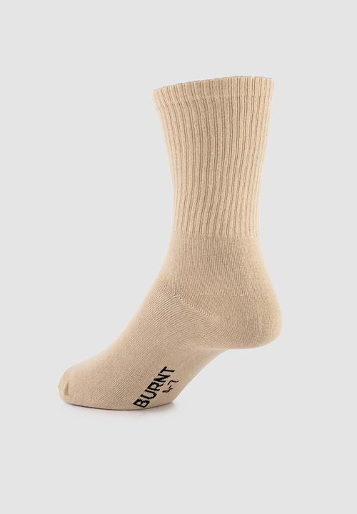 Burnt  - Studio Sock - Cashew