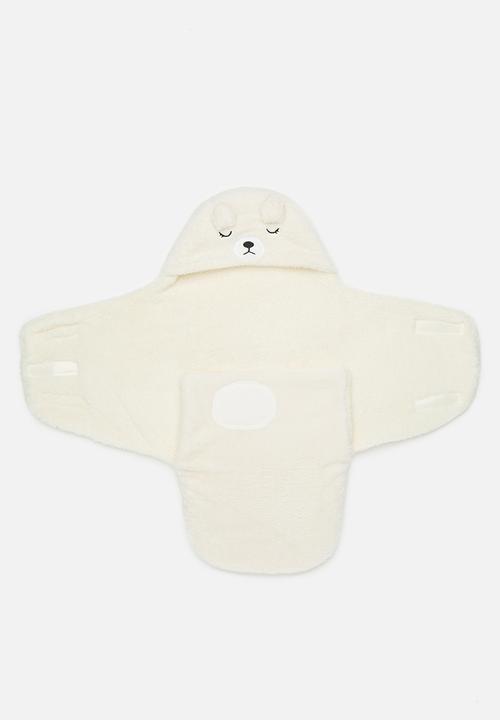 Pop Candy -  Soft swaddle blanket - off white