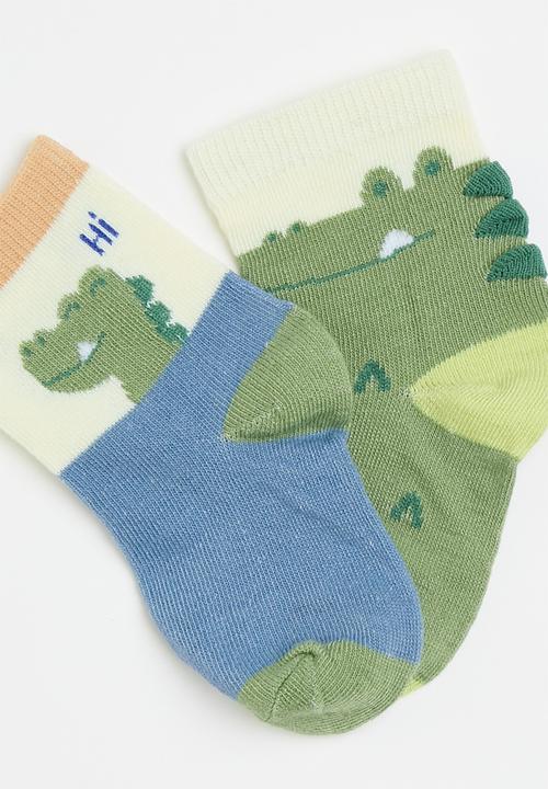 Pop Candy - Cotton tube socks - green/croc
