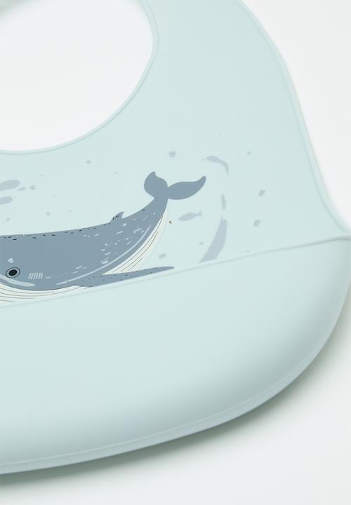 Pop Candy - 2 pack silicone bib - blue/multi