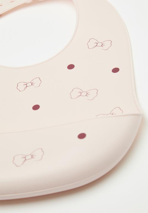 Pop Candy - 2 pack silicone bib - pink/multi