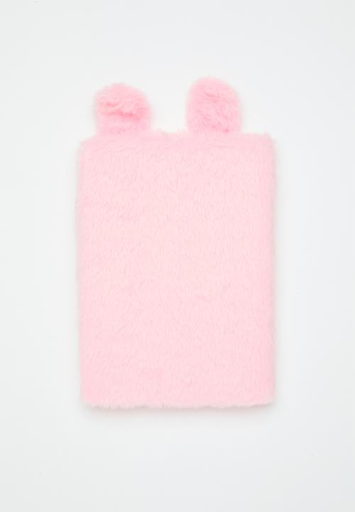 Pop Candy - Plush bunny notebook - pink