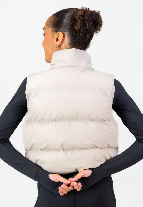 Burnt  - Montana Thermolite Puffer Gilet - Cream
