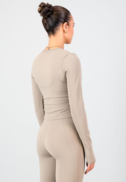 Burnt  - Olivia Fitted Long Sleeve - Cashew