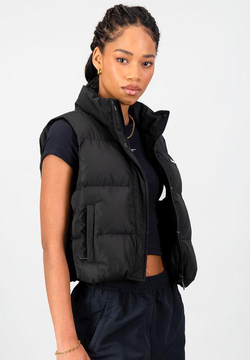 Burnt  - Montana Thermolite Puffer Gilet - Black