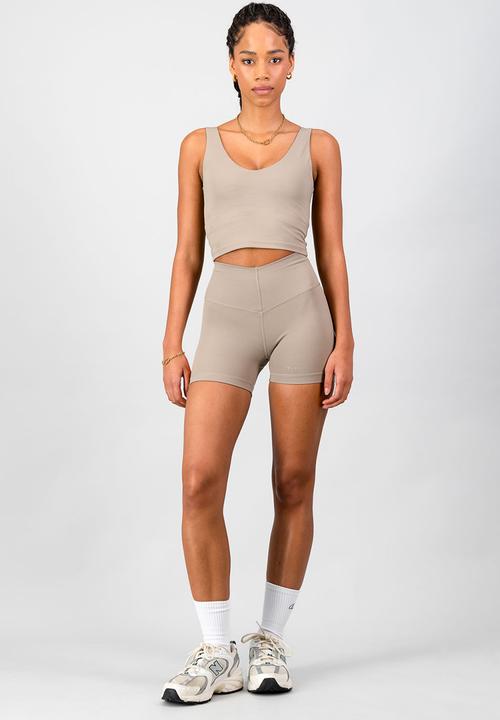 Burnt  - Aria Supportive Tank - Cashew