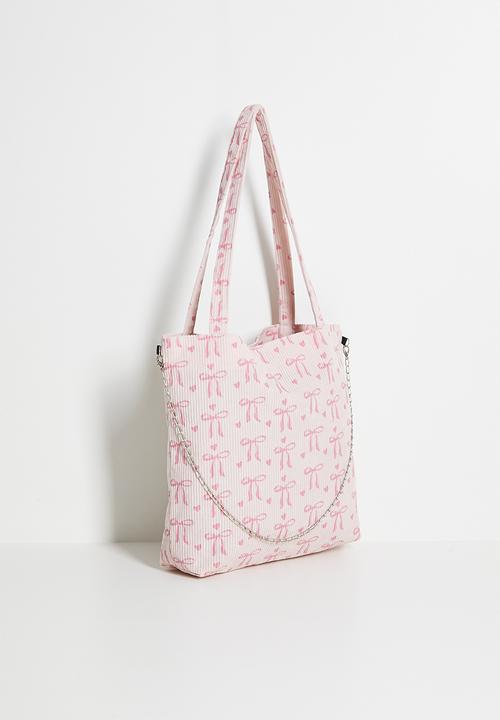 Pop Candy - Corduroy tote bag - pink/multi