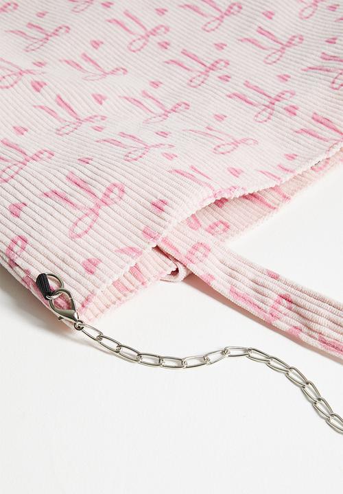 Pop Candy - Corduroy tote bag - pink/multi