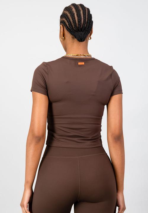Burnt  - Olivia Fitted Tee - Hazel