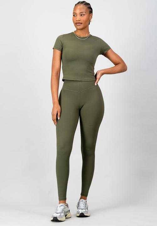 Burnt  - Olivia Fitted Tee - Olive
