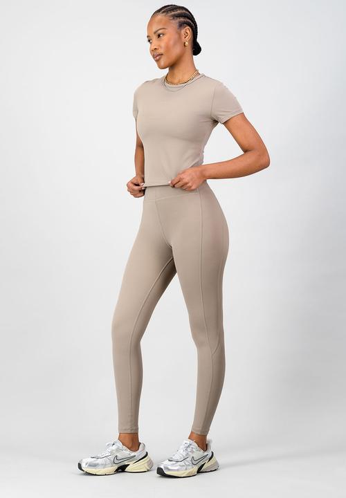 Burnt  - Olivia Fitted Tee - Cashew