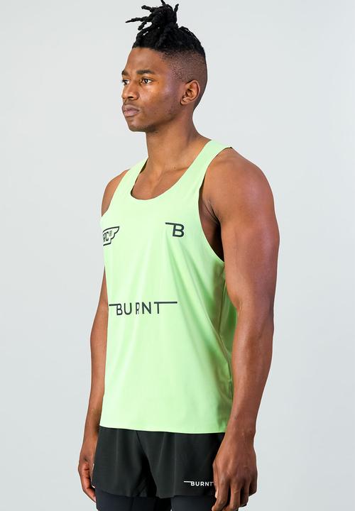 Burnt  - Men's Turboflow Pro Tank - Mint