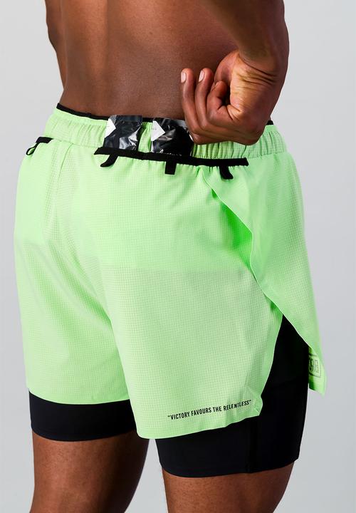 Burnt  - Sprintracer Men's 2-In-1 Short - Mint
