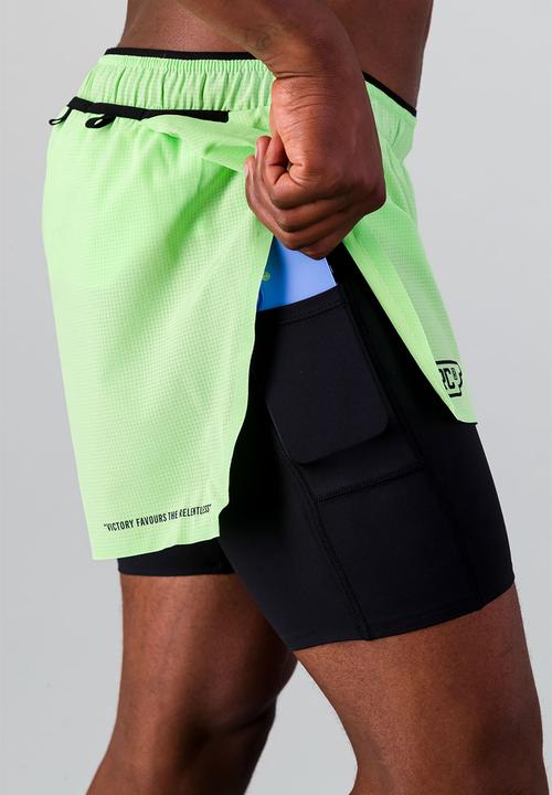 Burnt  - Sprintracer Men's 2-In-1 Short - Mint