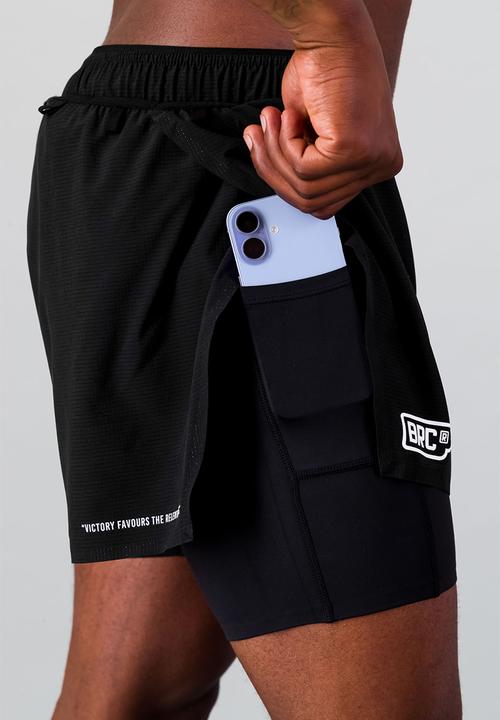 Burnt  - Sprintracer Men's 2-In-1 Short - reflective