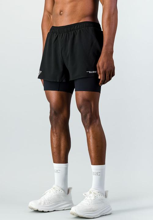 Burnt  - Sprintracer Men's 2-In-1 Short - reflective
