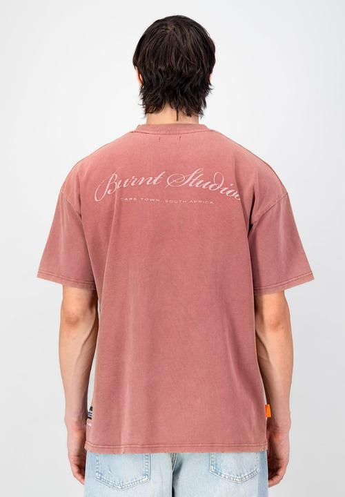 Burnt  - Ultra Heavy Oversized Tee - Rust
