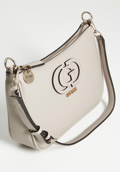 GUESS - Isola shoulder bag- light taupe